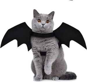 pet cat bat wings for halloween party decoration, puppy cosplay bat costume, cute kitten cat dress up accessories