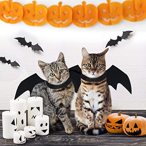 Pet Cat Bat Wings for Halloween Party Decoration, Puppy Cosplay Bat Costume, Cute Kitten Cat Dress Up Accessories