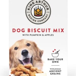 King Arthur Baking Company Dog Biscuit Mix, Pumpkin & Apple, Homemade Dog Treats, 12oz