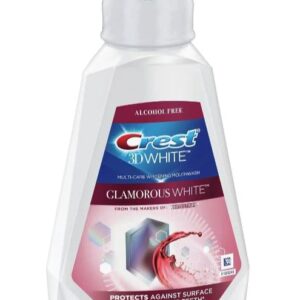 Crest 3D White Luxe Glamorous White Multi-Care Whitening Mouthwash, Fresh Mint (32 Oz, 3 Pk)
