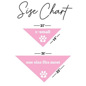 I Thought I was The Baby Baby Announcement Dog Bandana (Baby Pink, XS 340)