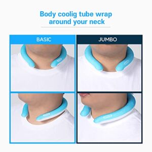 mpac+ Neck Cooler Icering | Cooling Neck Wraps, Neck Cooling Tube - Personal Air Conditioner with Gel Ice Pack for Outdoor Activities, Hot Weather Relief, Summer, Freeze Below 64°F (Basic, Blue)