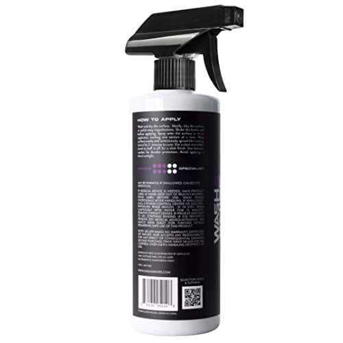 WASH&WHIPS Sonoma Ceramic Coating Spray 9H - Easy to Apply, No Cure Time - Protect from Sun Rays Chemical Stains, Hydrophobic with a Glossy Shine & Finish - Cars, Rv’s, Motorcycles & Boats - 16 fl oz