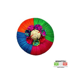 Amantoli - Mexican 100% Handwoven Sombrero Tortilla Baskets (2 Piece Set) | Mexican Tortilla Warmer |Tortillero de Palma Hecho en Mexico | Palm Straw Mexican Tortilla Bowl | Fiesta - Decoration.