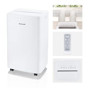 honeywell 14,500 btu / 101 pint portable air conditioner and dehumidifier, cools rooms up to 700 sq. ft., (white)