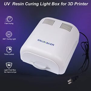 ENOMAKER UV Resin Curing Light Box Resin Dryer Machine 24PCS 405nm LED Beads Professional for LCD/SLA/DLP 3D Printer Models