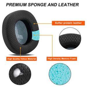 Replacement Ear Pads for JBL Live 650/660BTNC E65BTNC Headphone, Ear Cushions Headset Earpads with Noise Cancelling Memory Foam (Fabric)