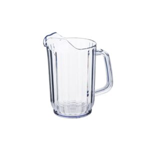 caspian plastic clear 32 ounce water/ beverage pitcher with single spout, 1 piece