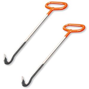 manhole cover hook, handy sized,13.7 inches made of s50c carbon steel, made in japan (2pcs)