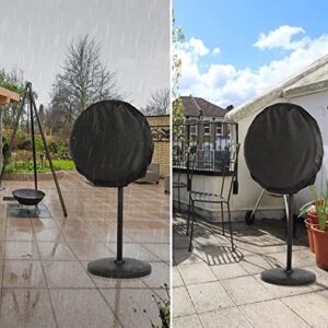 Ziivita Fan Cover - Outdoor Waterproof Fan Covers for 16" fan - Outside Large Stand up Pedestal and Wall Mount Industrial Fan Cover in Heavy Duty Material Fit 16" Fan