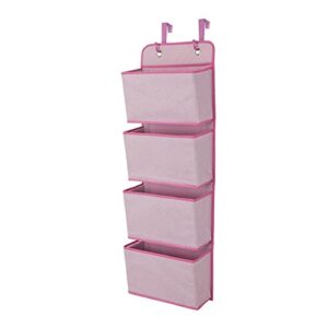 bsxgse storage shelf shoe over organizer shoe the for closet door 4-tier hanging rack rack multipurpose sink rack (pink, one size)