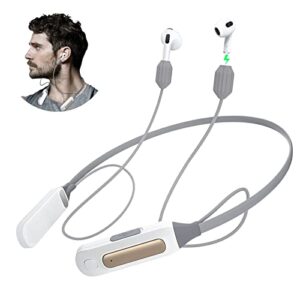 airpods smart portable charger, neck-mounted and anti-lost straps design for airpods 1/2/pro/3,not for 2022 new airpods pro 2.fast charging accessories(airpods not included)
