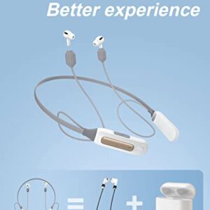 AirPods Smart Portable Charger, Neck-Mounted and Anti-Lost Straps Design for AirPods 1/2/pro/3,Not for 2022 New AirPods Pro 2.Fast Charging Accessories(AirPods not Included)