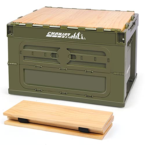 Chanjarhill Collapsible Lidded Trunk Organizer Camping Storage Box Multi function box