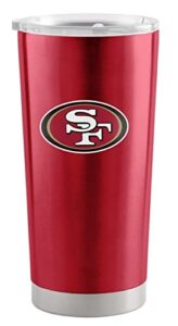 logo brands 627-s20t-1: san francisco 49ers 20oz gameday stainless steel tumbler