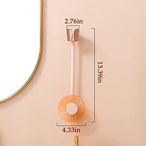 HZWZ Hair Dryer Holder Wall Mounted,Self Adhesive Blow Dryer Holder with Wire Organizer,Hair Dryer Lazy Bracket,Hair Dryer Holder Compatible with Most Hair Dryers