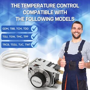 Temperature Control Kit 077B6856, Compatible with TRUE Refrigerators OEM GDM-05, GDM-06, GEM-05, TBB-1, TBB-4, TDD-1, TPP-60, TSSU-60, TSSU-48, TSSU-72, TUC-27, TUC-36, TUC-44, HTCR-01