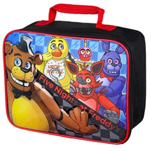 five night's at freddy's fnaf insulated lunch box tote bag