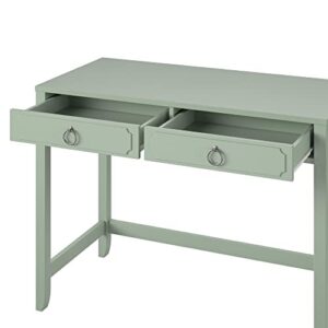 Novogratz Her Majesty 2 Drawer Writing Desk, Pale Green