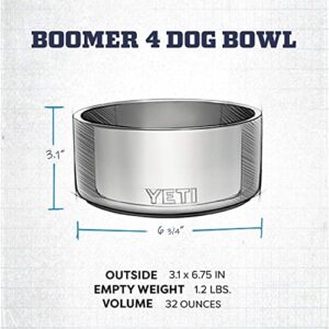 YETI Boomer 4, Stainless Steel, Non-Slip Dog Bowl, Holds 32 Ounces, Nordic Purple