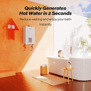 FOGATTI Propane Gas Tankless Water Heater, Indoor 5.1 GPM, 120,000 BTU Instant Hot Water Heater, InstaGas Classic 120 Series
