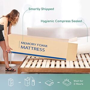 Airdown Full Mattress 8 Inch, Memory Foam Mattress in a Box Made in USA, Full Size Mattress Cool Gel Foam Infused Bamboo Charcoal, Medium Feel, CertiPUR-US Certified