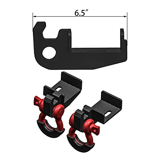 TIOYAR Tacoma Front Tow Hook Mount Bracket and D-Ring Compatible with 2009-2021 Toyota Tacoma D-Ring Shackle Bracket, Devil Hook Bracket Replacement