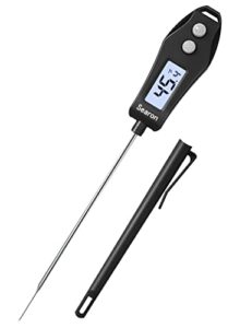 searon meat thermometer digital - food thermometer 3 seconds instant read,auto-sleep,waterproof,backlight display for cooking kitchen bbq grilling smoker baking turkey...