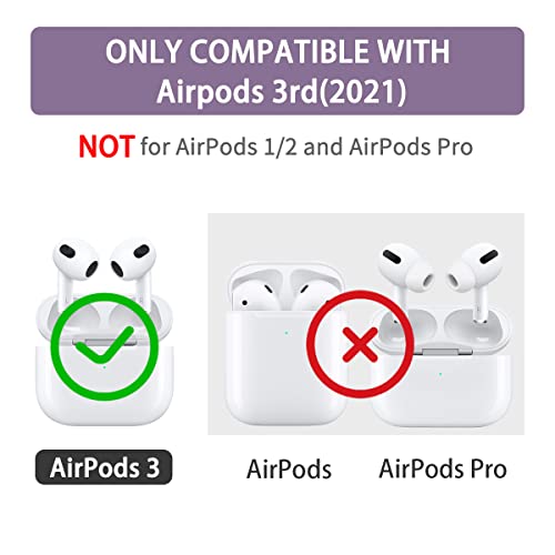 [3Pack] Cute Cover Airpods 3rd Generation Case, Sport Water+Tekis Potato+Bubble Gum Air pods 3 Silicone Case Funny 3D Cartoon Food Design for Airpods 3rd Generation Charging Case for Boys Girls Kids