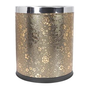 operitacx european trash can double layer wastebasket decorative garbage lidless waste paper basket container for bathroom bedroom kitchen home hotel ktv