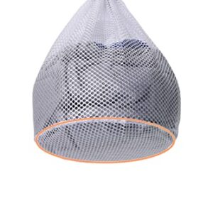 Mesh Laundry Bags with Drawstrin. Travel Laundry Bag. Machine Washable. Clothing Washing Bags for Laundry. Blouse. Bra. Hosiery. Stocking. Underwear. Healthy and harmless. pregnant women and baby clothing can be safely used 19.6*15.7 IN (Coarse-mesh)