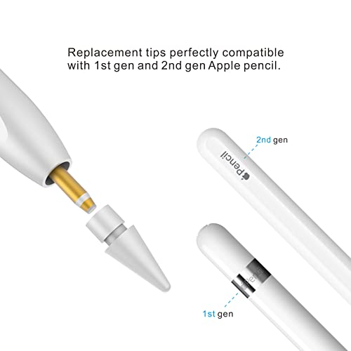 Replacement Tips for Apple Pencil 2nd Generation & Apple Pencil 1st Generation (6 Pack)