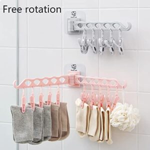 Clothes Drying Rack,Foldable 180°Rotation,Wall Mounted Drying Racks for Laundry with Swing Arm