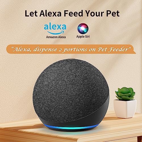 PAPIFEED Automatic Cat Food Dispenser with APP: WiFi Automatic Cat Feeders with Alexa for Pet Dry Food,Timed Auto Feeder 1-10 Meals Per Day with Anti-bite Power Cord,Stainless Steel Bowl for Cat, Dog