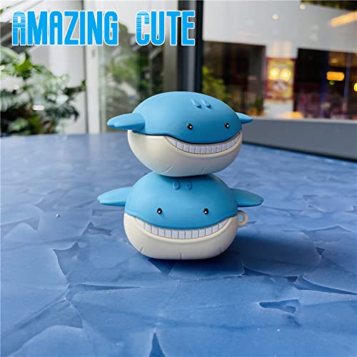 Cute Case for Samsung Galaxy Buds 2 Pro Case 2022/Galaxy Buds Pro Case 2021/Galaxy Buds 2 Case 2021/Galaxy Buds Live Case 2020,Anime Cartoon Fun Samsung Earbuds Protective Case Cover (Blue Whale)