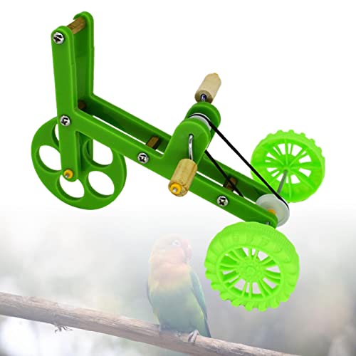 Parrot Bike Toy Bird Training Plaything Supplies Educational Interactive Props Puzzle Bicycle Toy for Macaw