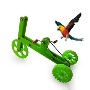 Parrot Bike Toy Bird Training Plaything Supplies Educational Interactive Props Puzzle Bicycle Toy for Macaw