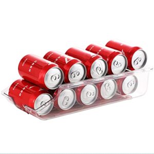 PENGKE Refrigerator Organizer Bin,Soda Can Holder Dispenser Storage Bins for Fridge, Pantry,Kitchen,BPA-Free,Clear(1-Pack)