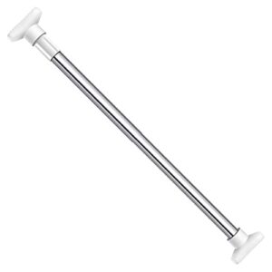 closet pole, closet rod with telescopic adjustment, with wardrobe rail rod pole socket and screws, clothes rod for closet, suitable for wardrobes, cabinets, bathrooms, balconies (35.4''-59.1'')