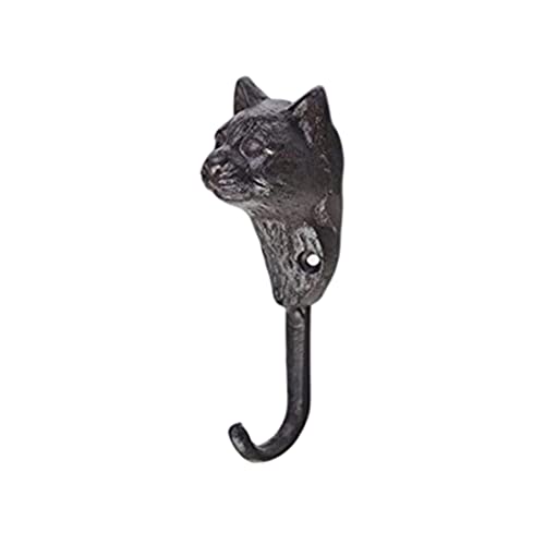 Kassbest Retro Creative Wall Hooks Cat Head Shape Cast Iron Coat Hooks Coat Hooks Hat Hooks Coat Hooks Wall Mounted Door Hooks Decor Hooks 2 Pack