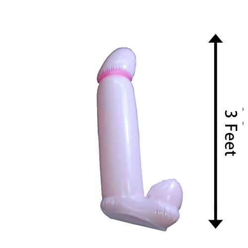 NUFR Inflatable Penis Balloon Blow Up Penis Hen Bachelorette Party Supplies Dirty Fun Naughty Hens Decorations Dick Balloon