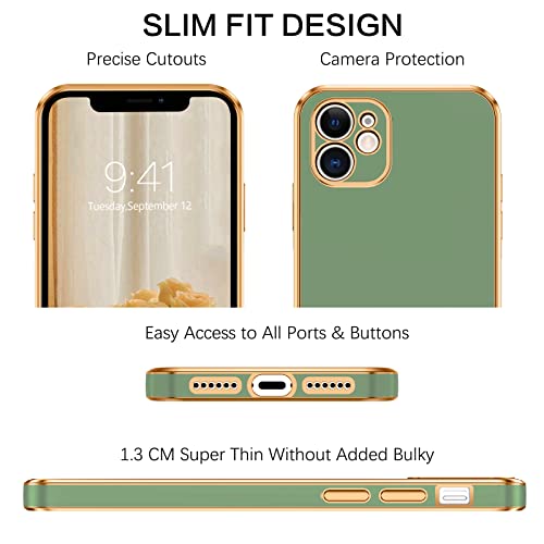 VENINGO iPhone 11 Case, Phone Cases for iPhone 11,Slim Fit Soft TPU with Adjustable Wristband Kickstand Scratch Resistant Shockproof Protective Cover for Apple iPhone 11 6.1 Inch 2019, Matcha Green