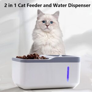 Cat Water Fountain, WHDPETS Automatic Pet Water Dispenser, Ultra Quiet Self Dispensing Dogs Waterer, 1.5L Cat Feeder and Water Dispenser for Small Cats Dogs Inside