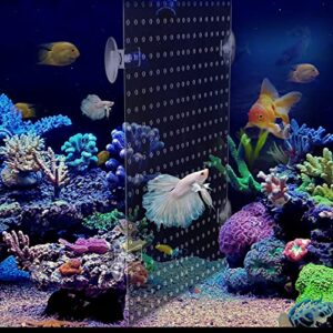 acrylic aquarium fish tank divider clear kit fit for all type aquarium divider with suction cups (kit a -1 pc 9.8"x11.8")
