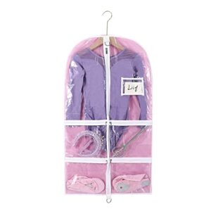 clear kids dance costume garment bag,1 pack garment bags for hanging clothes,garment bag for dance competitions,garment bags for travel storage,plastic dance costume recital storage bag for children girls