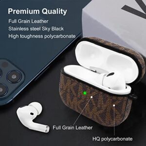 AirPods Pro Case Cover with Keychain, Newest Full-Body Hard Shell Shock-Absorbing Airpods Pro Protective Cover Case for Airpods Pro Wireless Charging Case