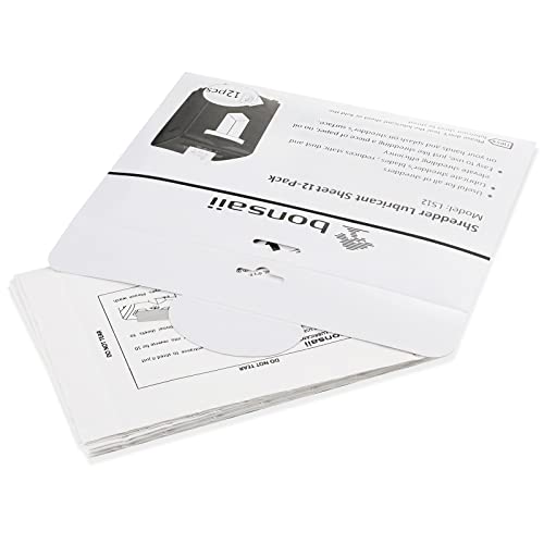 bonsaii 8-Sheet Crosscut Shredder & 12 Pack Lubricant Sheets