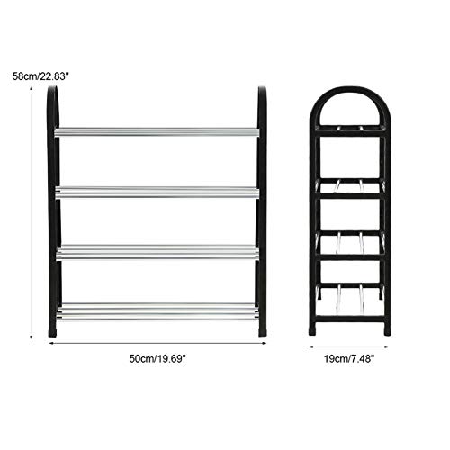 Shoe Rack, Plastic Aluminum Metal Standing Shoe Rack DIY Shoes Storage Shelf Home Organizer(ÖкÅËĲã50*19*58CM), Shoe Rack, Plastic Aluminum Metal Standing Shoe Ra4 show rack organizer shoe storage s