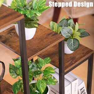 VonDream 3 Tier 7 Potted Plant Stand Indoor, Plant Stands for Indoor Plants Multiple, Corner Plant Shelf for Living Room, Tiered Plant Holder, Metal Plant Table