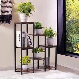 VonDream 3 Tier 7 Potted Plant Stand Indoor, Plant Stands for Indoor Plants Multiple, Corner Plant Shelf for Living Room, Tiered Plant Holder, Metal Plant Table